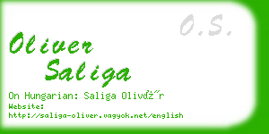 oliver saliga business card